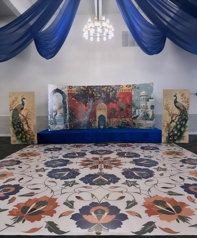 Elegant event floor installation
